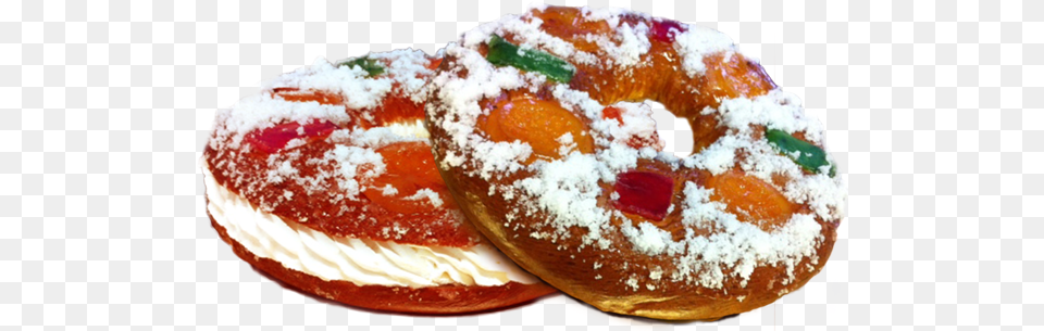 Roscones De Reyes Bolo Rei, Food, Ketchup, Sweets, Bagel Free Transparent Png