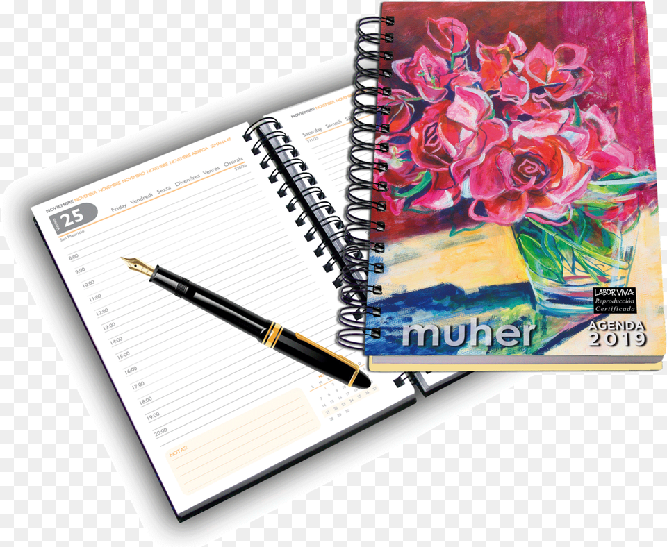 Rose, Diary, Pen, Page, Text Free Png Download