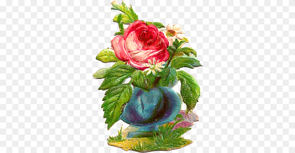 Rose, Flower, Flower Arrangement, Pottery, Plant Png Image