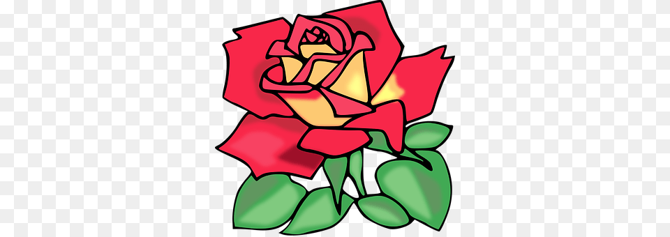 Rose Flower, Plant, Art Png Image
