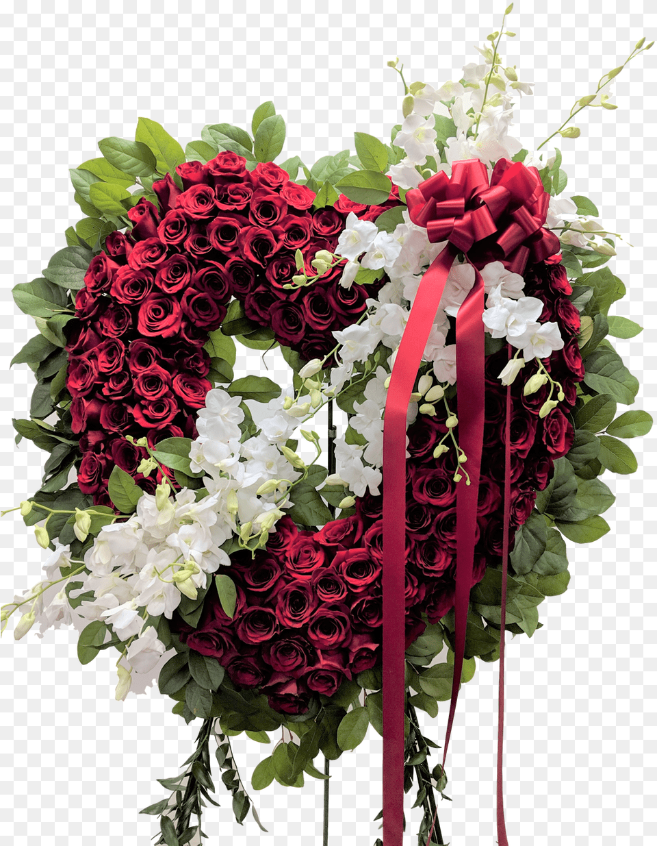 Rose Amp Orchid Open Heart Bouquet, Art, Floral Design, Flower, Flower Arrangement Free Png Download