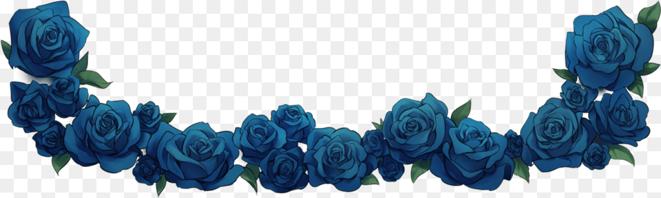 Rose Banner Blue Flower Banner, Plant, Flower Arrangement, Pattern Png Image