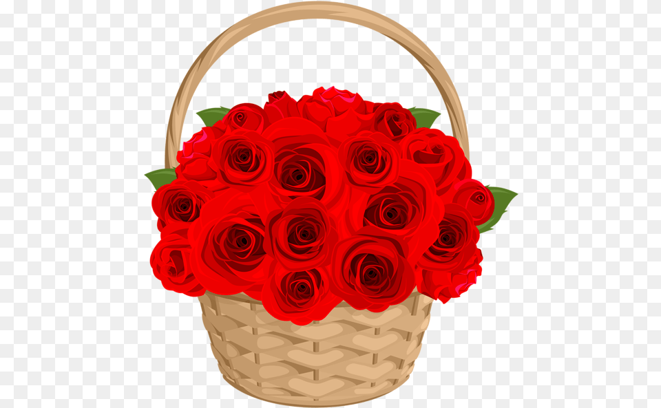 Rose Basket Bunch Flower, Flower Arrangement, Flower Bouquet, Plant Free Png Download