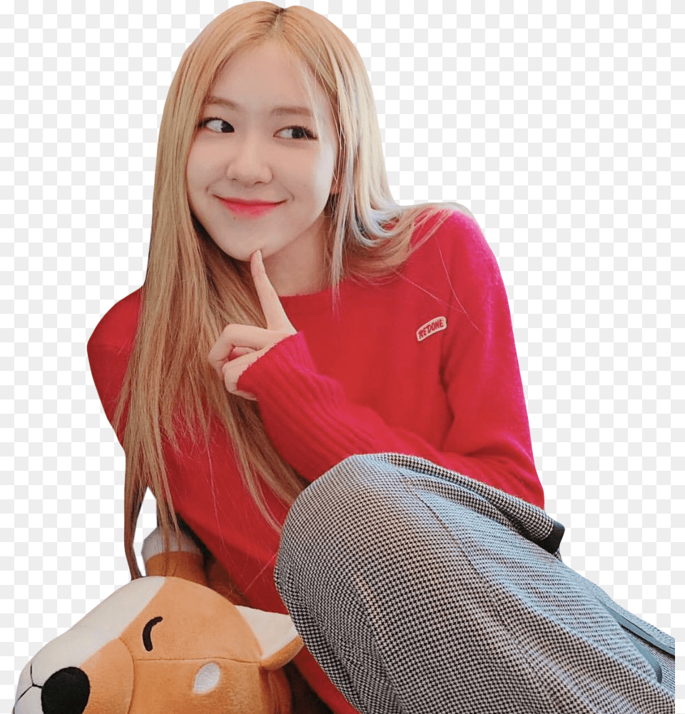 Rose Blackpink And Kpop Head, Dimples, Face, Smile Png Image