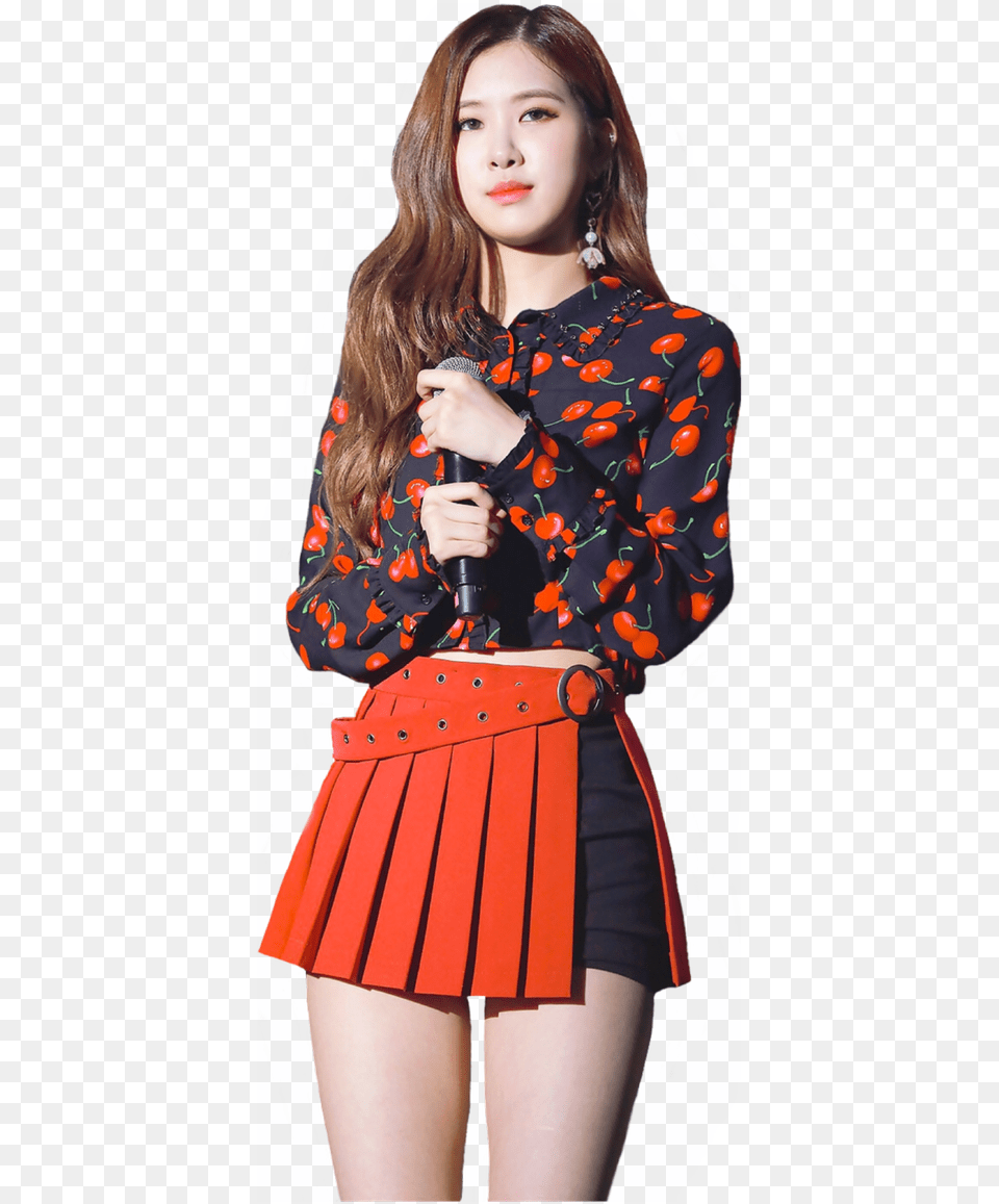 Rose Blackpink And Kpop Image Ros, Adult, Skirt, Person, Miniskirt Free Png
