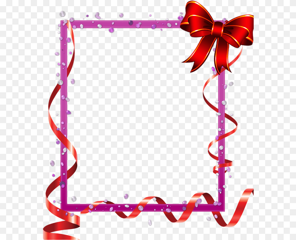 Rose Border Clip A Clipart Clipartlook Pink Ribbon Frame, Gas Pump, Machine, Pump Free Png