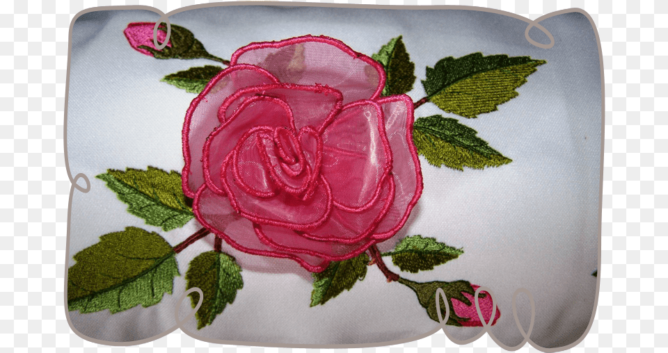 Rose Border Pillow Design, Cushion, Embroidery, Pattern, Home Decor Free Png Download