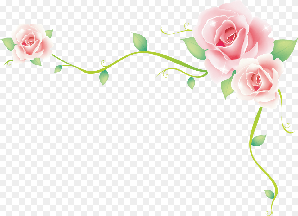 Rose Border Vector Rose Sea Download Floribunda, Art, Flower, Graphics, Plant Png Image