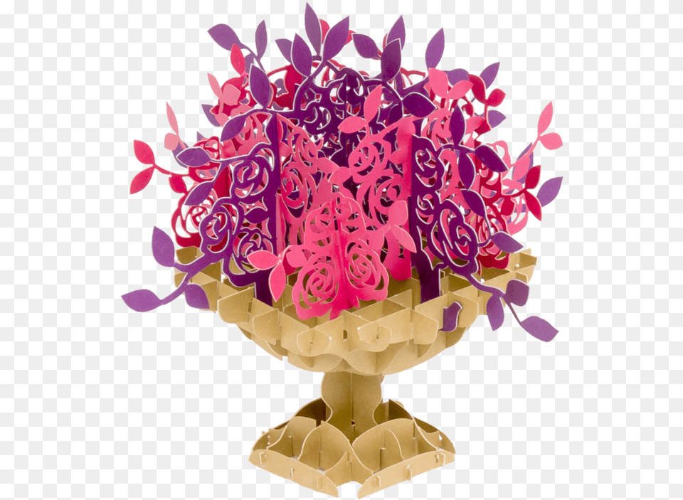 Rose Bouquet Love Pop Up Card Garden Roses, Art, Plant, Petal, Pattern Free Transparent Png