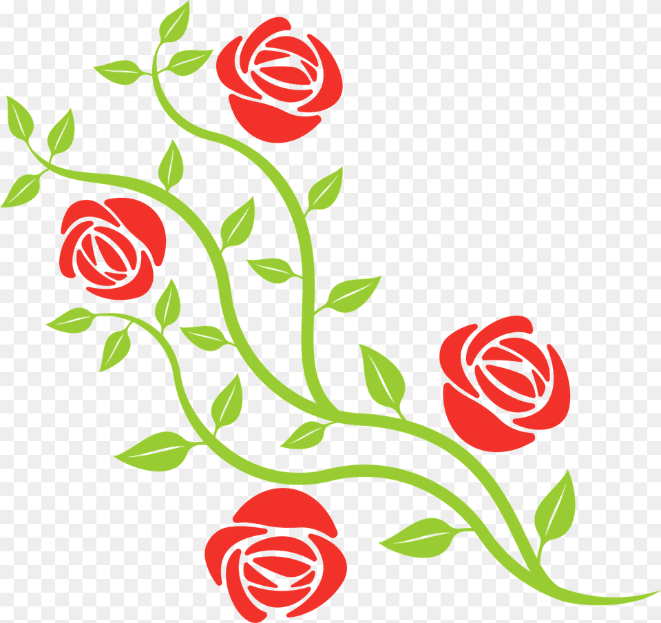 Rose Branch Clipart, Art, Floral Design, Flower, Graphics Free Png Download