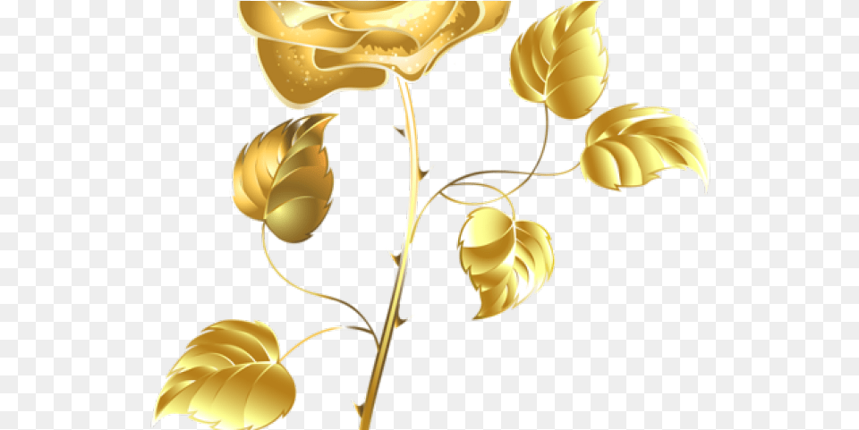 Rose Bush Clipart Dead Gold Rose Transparent Background, Art, Floral Design, Graphics, Pattern Free Png Download