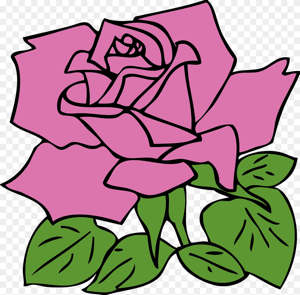 Rose Clipart, Flower, Plant, Green, Leaf Free Png Download