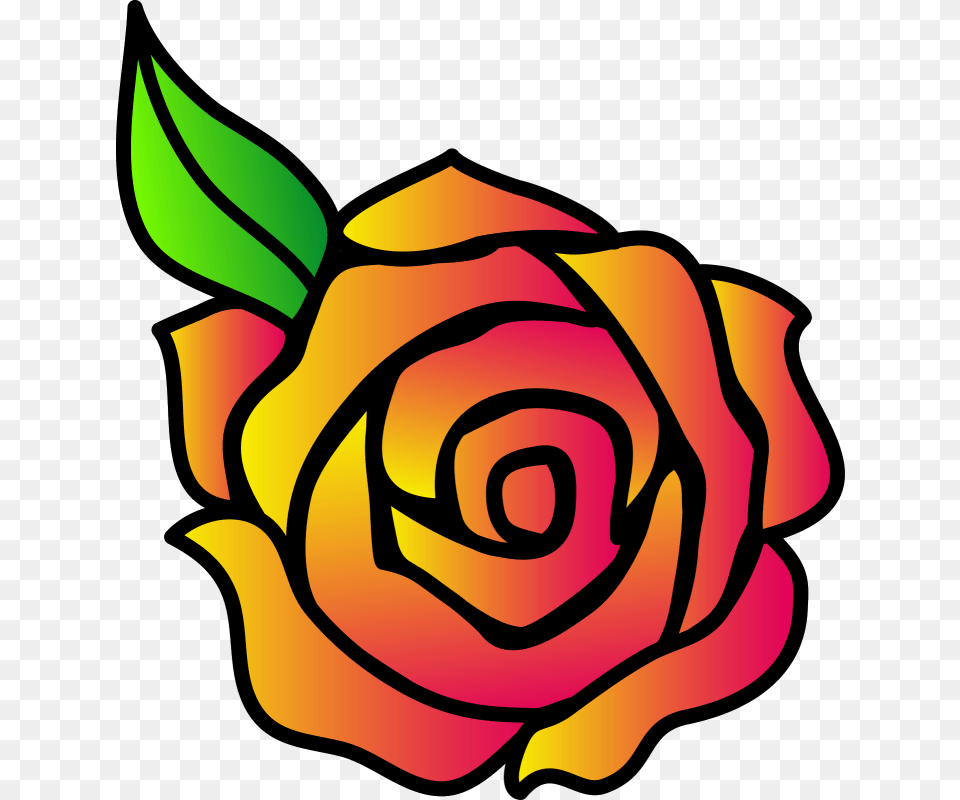 Rose Clipart Simple, Flower, Plant, Dynamite, Weapon Free Png Download