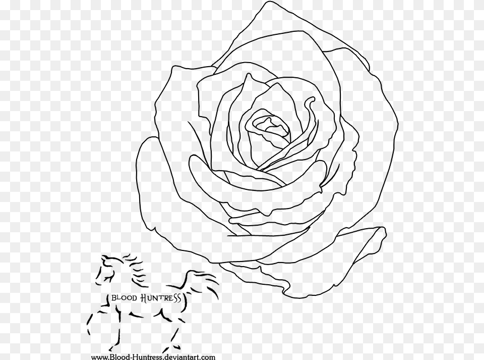 Rose Digital Lines Rose Lines, Gray Free Png Download