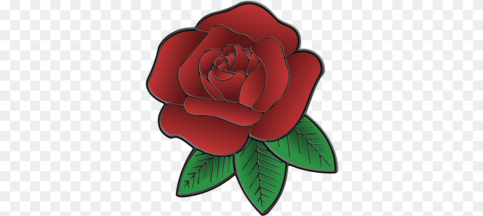 Rose Drawing Flower Red Petal For Floral, Plant, Dynamite, Weapon Free Png