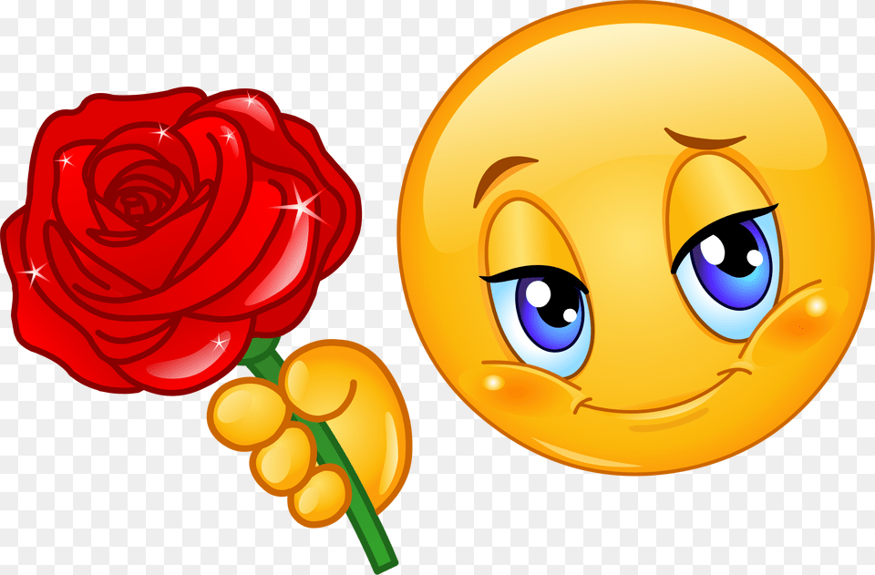Rose Emoji 91 Decal Emoji With Rose, Flower, Food, Plant, Sweets Png