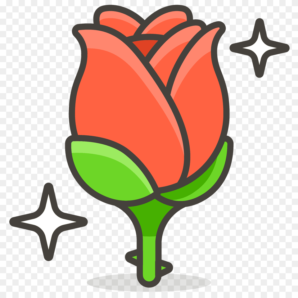 Rose Emoji Clipart, Flower, Plant, Dynamite, Weapon Png Image