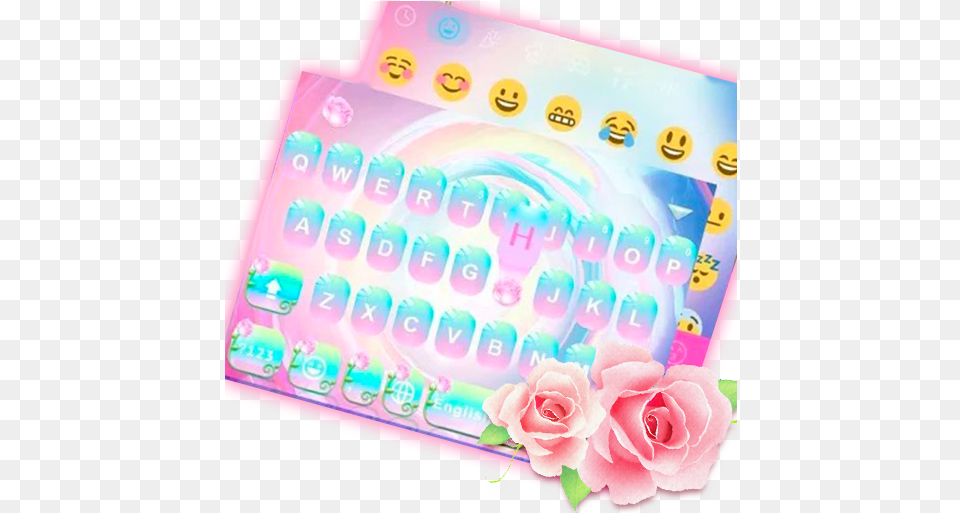 Rose Emoji Kika Keyboard Theme Apk Apkco Garden Roses, Computer, Computer Hardware, Computer Keyboard, Electronics Free Png Download