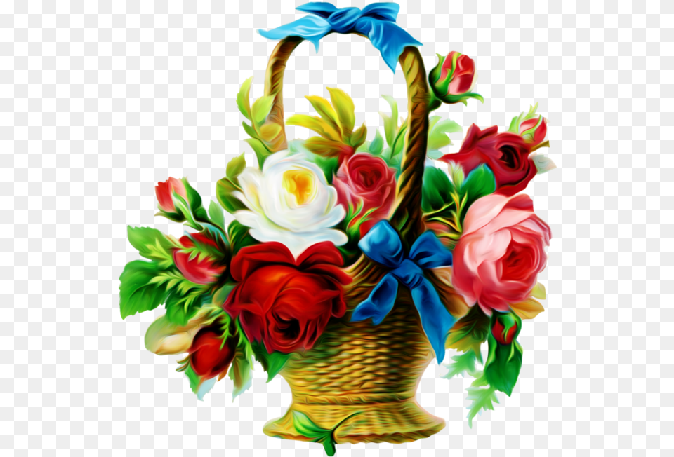 Rose Flower Basket Drawing, Art, Flower Arrangement, Flower Bouquet, Graphics Free Png
