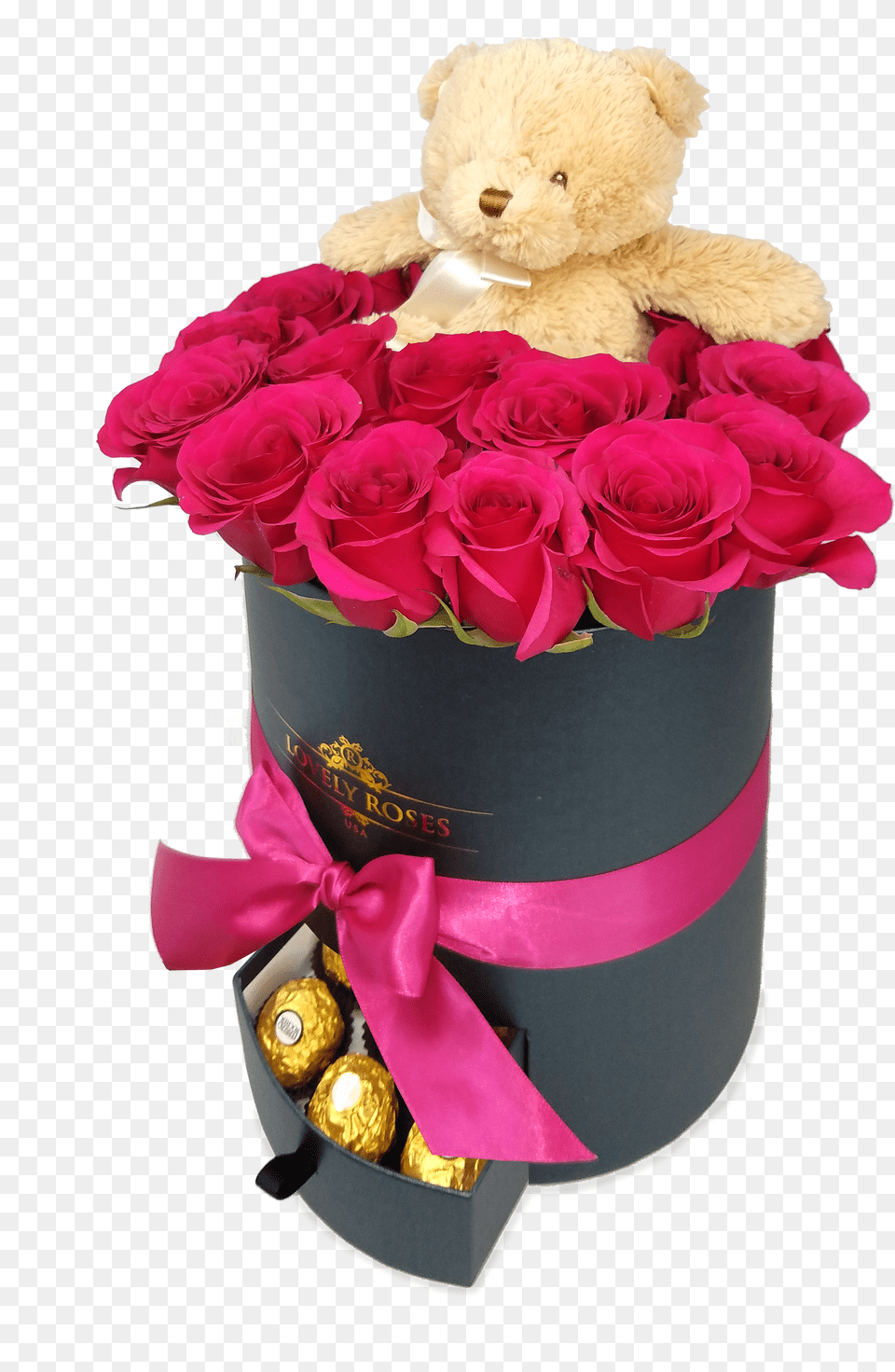 Rose Flower Bucket Free Png Download