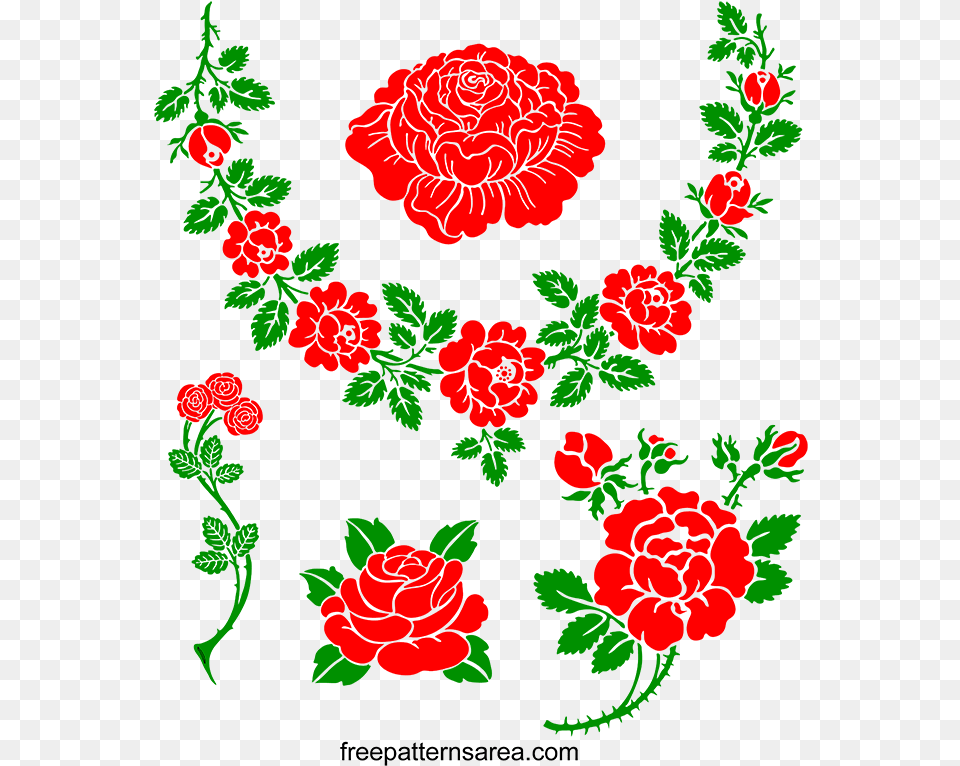 Rose Flower Designs For Project File, Art, Floral Design, Graphics, Pattern Free Png Download