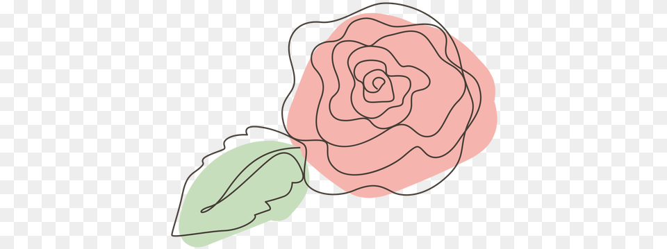 Rose Flower Line Drawing Stroke Transparent U0026 Svg Flor Rosa Dibujo, Plant, Art, Baby, Person Png Image