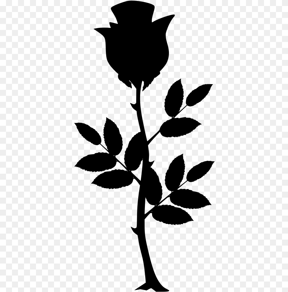 Rose Flower Tree Flower Tree Vector, Gray Png Image