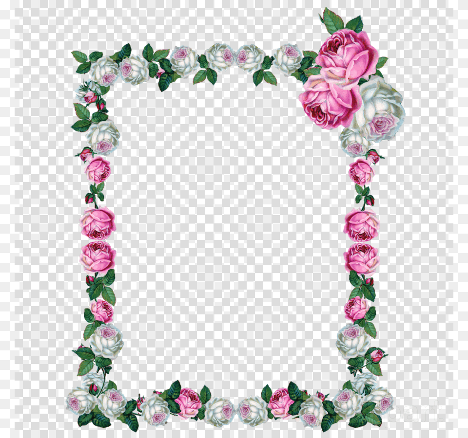 Rose Frame Clipart Picture Frames Clip Art Scripture Flowers Kjv Psalm 107, Pattern, Home Decor, Flower, Plant Png