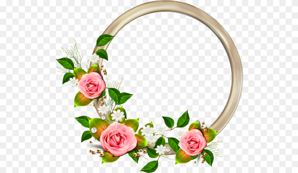 Rose Frame Rose Clipart Frame Clipart Round Transparent Flower Corner, Plant, Flower Bouquet, Flower Arrangement, Pattern Png