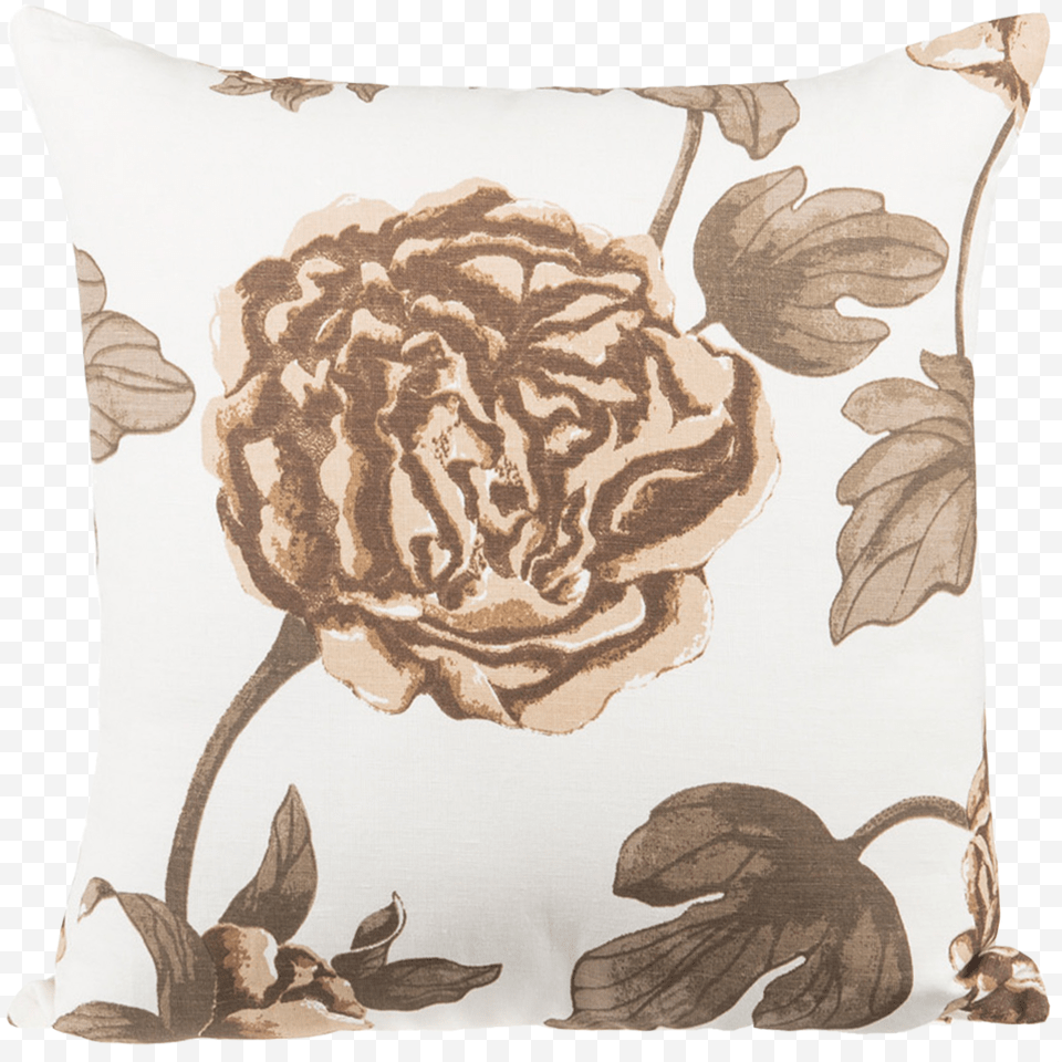 Rose Garden Cream Beige Beige, Cushion, Home Decor, Pillow, Plant Free Png Download