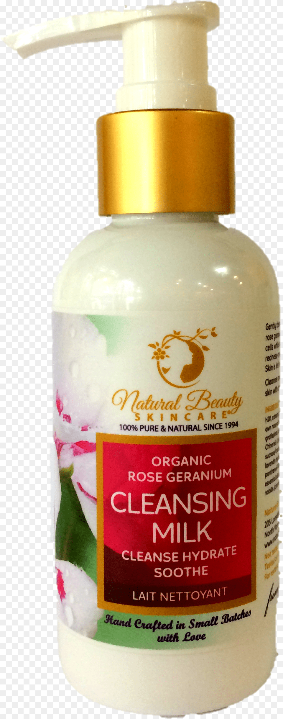 Rose Geranium Cleansing Milk Liquid Hand Soap, Bottle, Lotion, Cosmetics, Shaker Png Image