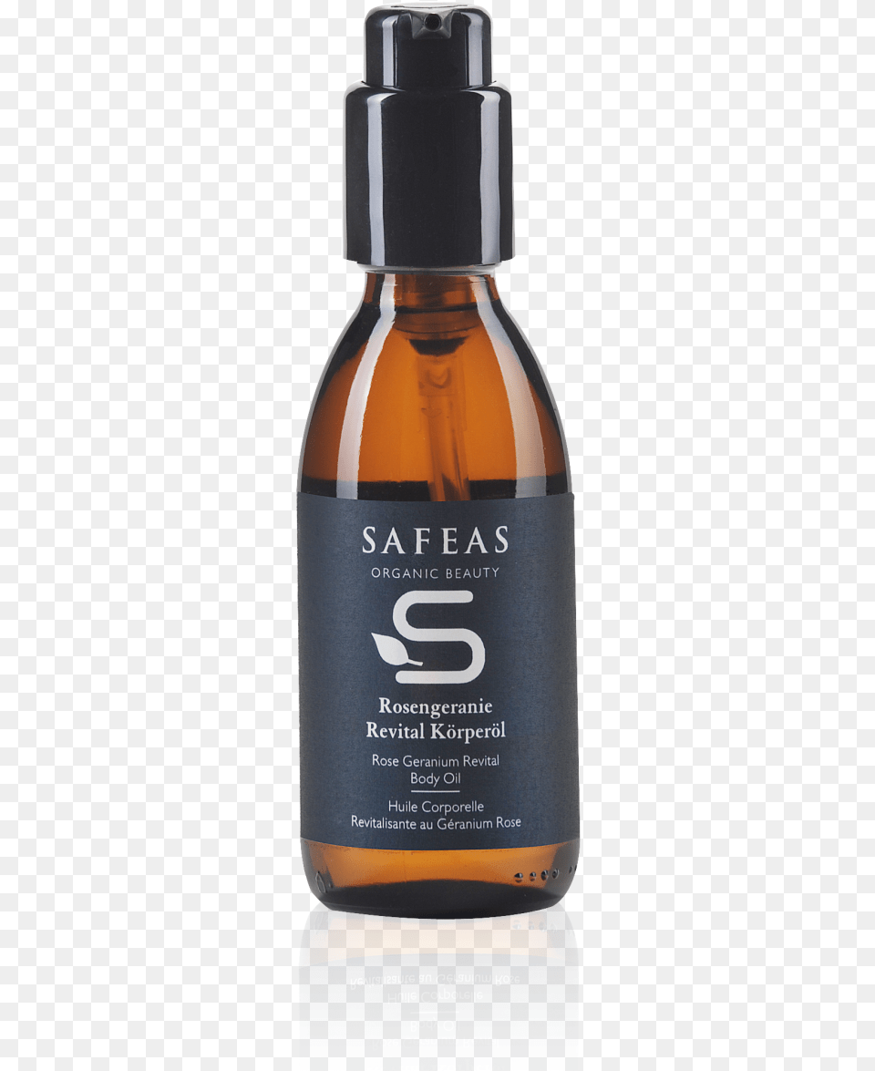 Rose Geranium Revital Body Oil Safeas, Bottle, Alcohol, Beer, Beverage Png