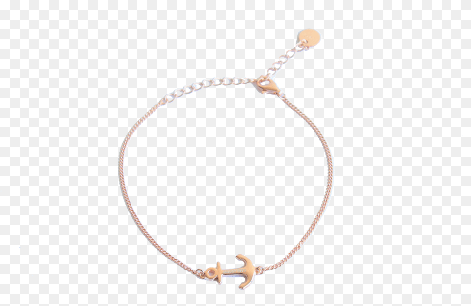 Rose Gold Anchor Bracelet Bracelet, Accessories, Jewelry, Diamond, Gemstone Png