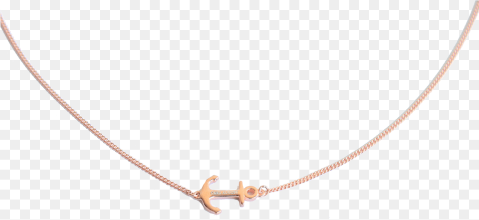 Rose Gold Anchor Necklace Necklace, Accessories, Jewelry Free Png Download
