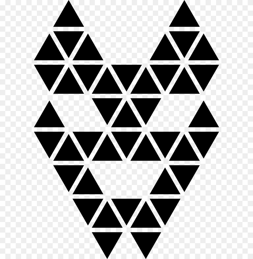 Rose Gold And White Pattern, Triangle, Stencil Free Transparent Png