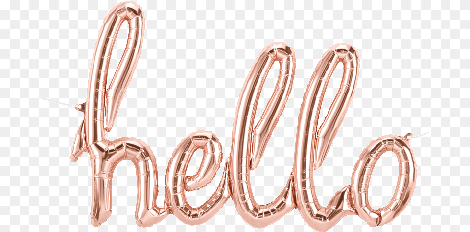 Rose Gold Balloons Letters, Text, Accessories, Jewelry, Locket Free Transparent Png