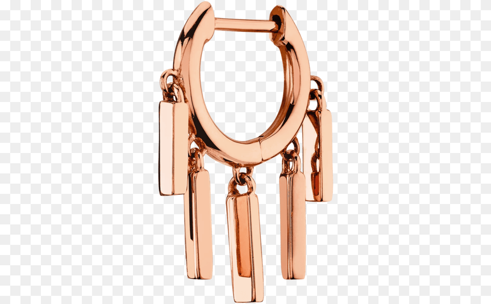 Rose Gold Bar Slim Hoop Earring Solid, Accessories, Jewelry, Cuff, Bracelet Free Png Download