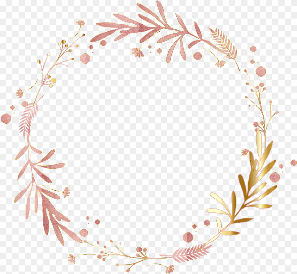 Rose Gold Border, Art, Floral Design, Graphics, Pattern Png