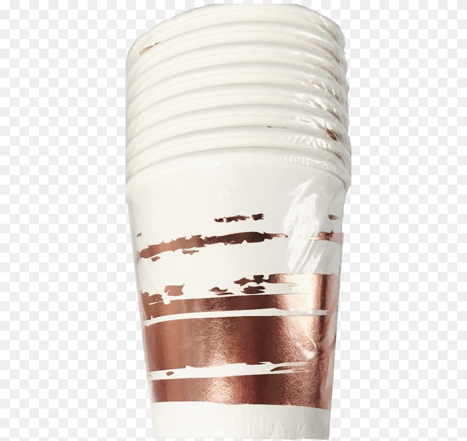 Rose Gold Brush Stroke Cups Cylinder, Person, Cup, Plastic Png