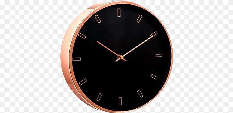 Rose Gold Clock Widget Solid, Analog Clock, Wall Clock Png Image