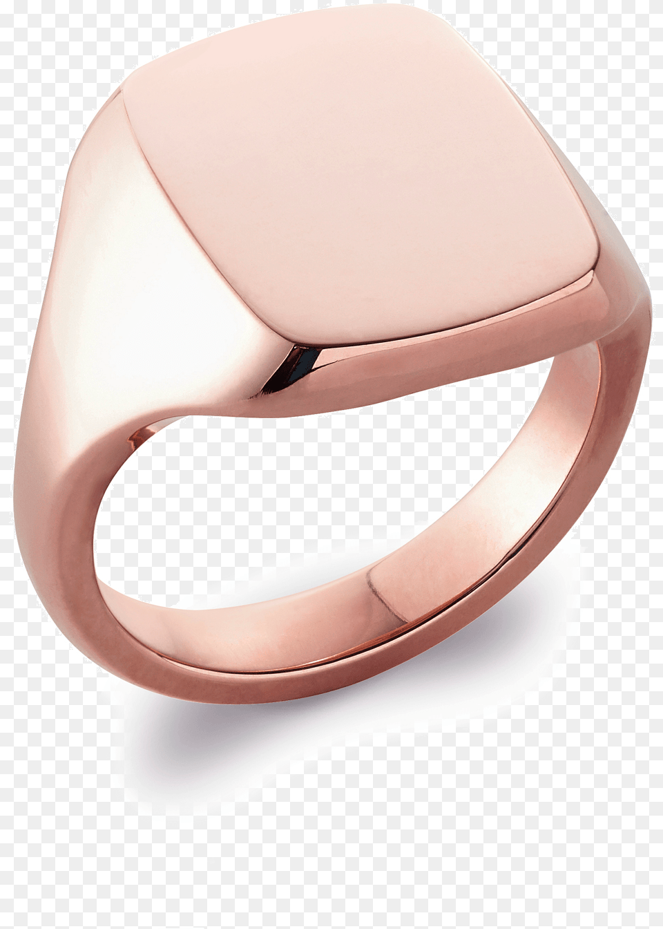 Rose Gold Cushion Signet Ring Signet Ring Rose Gold, Accessories, Jewelry Png Image