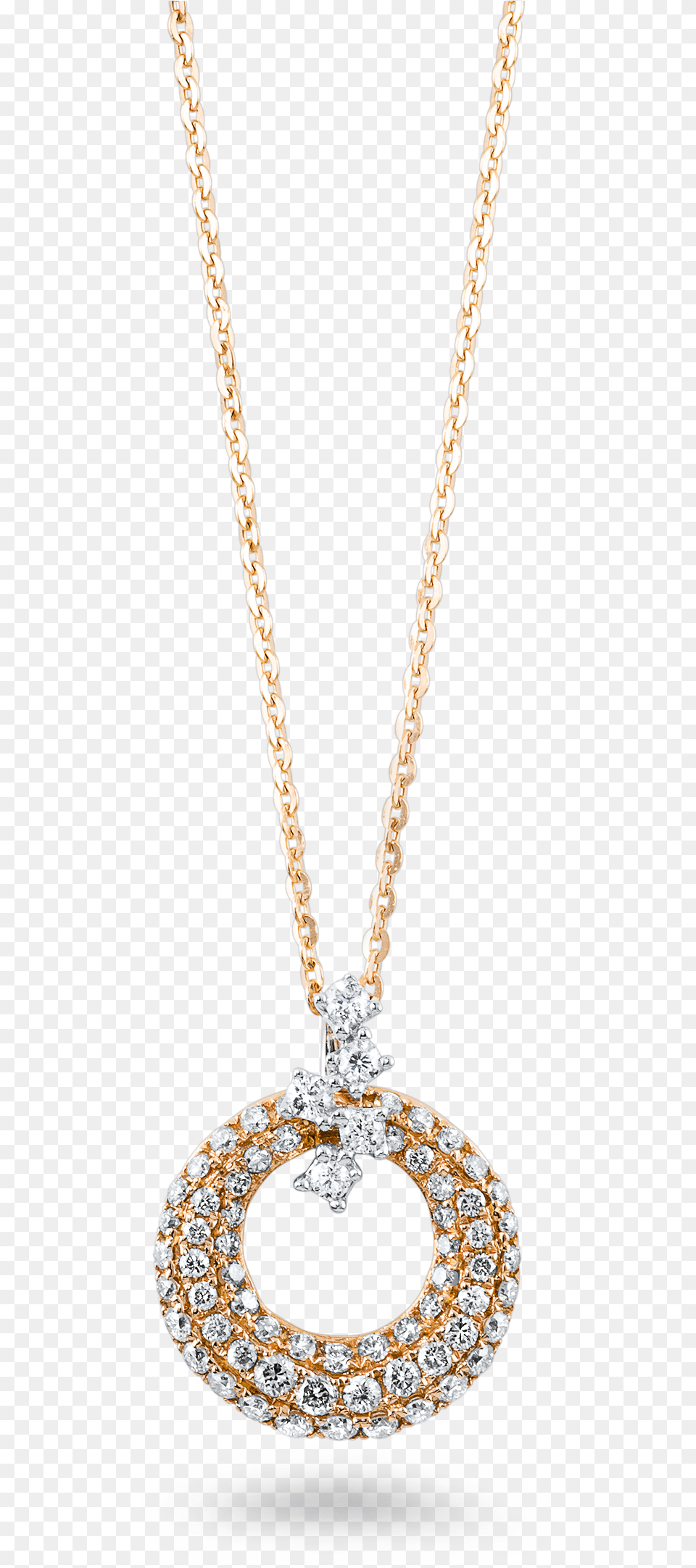 Rose Gold Diamond Chain Pendant, Accessories, Gemstone, Jewelry, Necklace Free Png Download