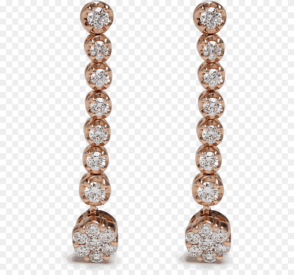 Rose Gold Diamond Earrings 00 Solid, Accessories, Earring, Jewelry, Gemstone Png Image