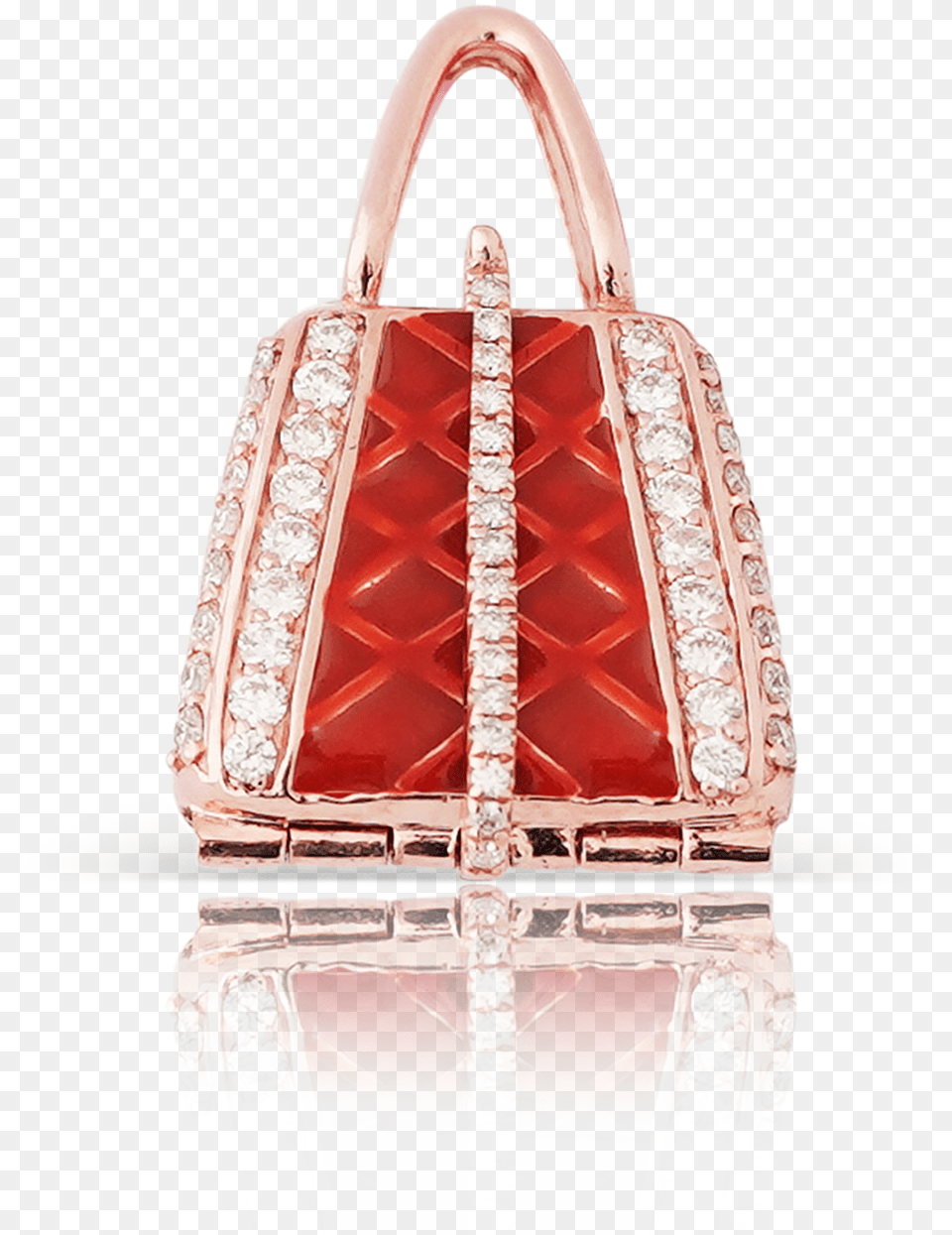 Rose Gold Diamond Ladies Purse Pendant Birkin Bag, Accessories, Handbag, Gemstone, Jewelry Free Png Download