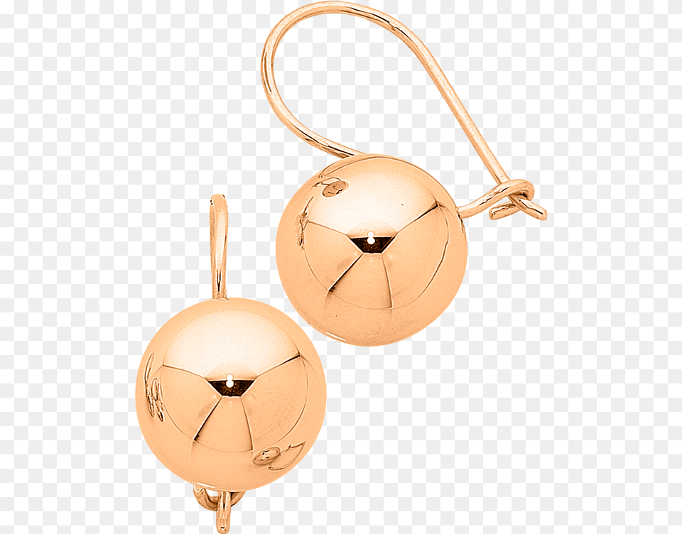 Rose Gold Drop Ball Earrings Au, Accessories, Earring, Jewelry Png Image