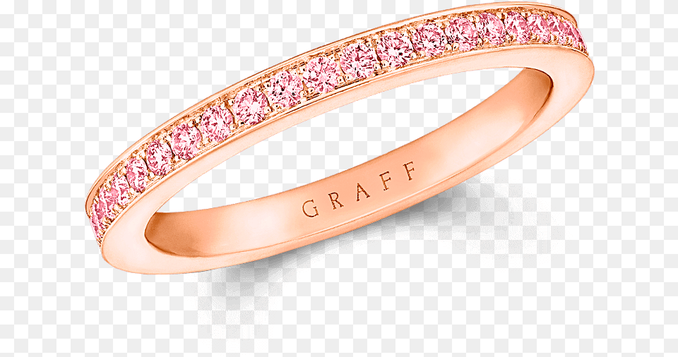 Rose Gold Eternity Band Pink Diamond Graff Ring, Accessories, Jewelry, Ornament Free Png Download