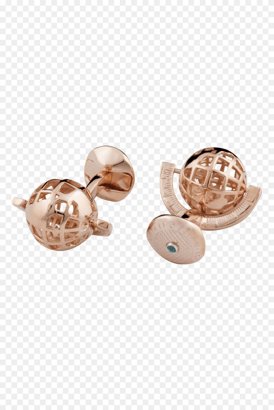 Rose Gold Globe Cufflink Toy, Accessories, Earring, Jewelry, Pottery Png