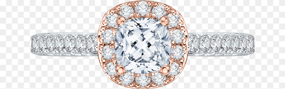 Rose Gold Halos With White Gold Band, Accessories, Diamond, Gemstone, Jewelry Png Image