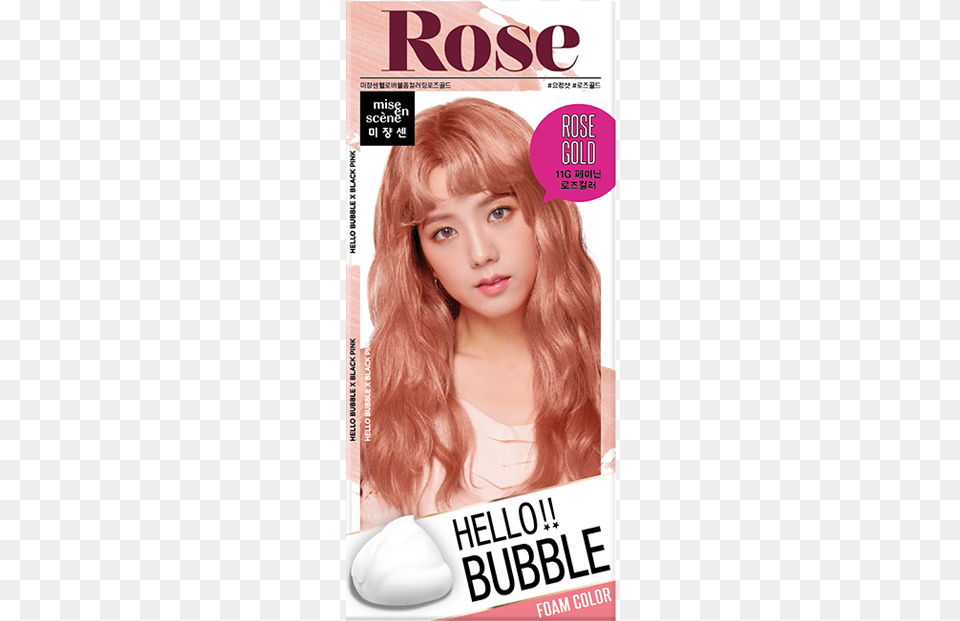 Rose Gold Hello Bubble, Publication, Adult, Female, Person Free Transparent Png