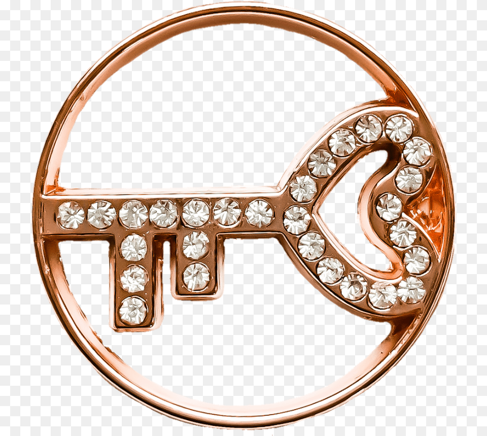 Rose Gold Key Large Plate Bull, Accessories, Jewelry, Diamond, Gemstone Free Png Download